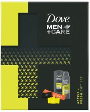 Dove Men+Care Комплект Sport - Дезодорант и душ гел, 150 + 250 ml + ластици за тренировка -1