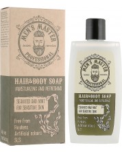 Men's Master Мъжки освежаващ сапун за коса и тяло, 260 ml