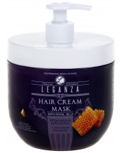 Leganza Маска за коса с пчелно млечице, с помпа, 1000 ml