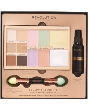 Makeup Revolution Подаръчен комплект Sculpt and Fix, 3 части -1