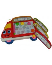 Магнитна дъска за рисуване Raya Toys - Камион, червена -1