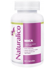 Maca, 600 mg, 60 капсули, Naturalico