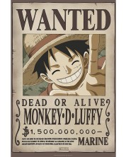 Макси плакат GB eye Animation: One Piece - Luffy Wanted Poster -1