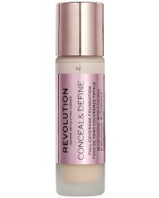 Makeup Revolution Conceal & Define Покривен фон дьо тен, F2, 23 ml -1