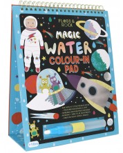 Магически карти за оцветяване с вода Floss&Rock - Космос, 6 броя -1