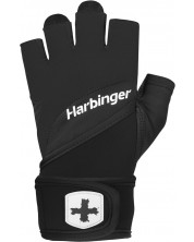 Мъжки ръкавици Harbinger - Training Grip 2.0, с накитници , черни
