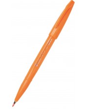 Маркер четка Pentel Sign Pen - SES15C, оранжев -1
