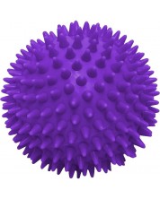 Масажна топка Maxima - 70 mm, плътна с бодлички, лилава