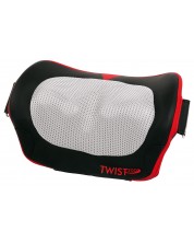 Масажна възглавница Casada - Twist 2 Go, 24 W, черна/червена