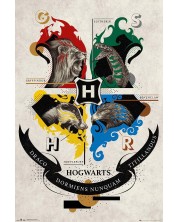 Макси плакат GB eye Movies: Harry Potter - Animal Crest