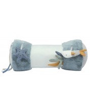 Мека играчка Mamas & Papas - Tummy Time Roll, Welcome to the world, Blue