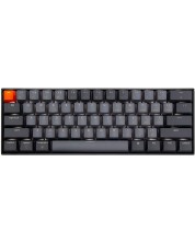 Механична клавиатура Keychron - K12 H-S, White LED, Gateron Brown, сива -1