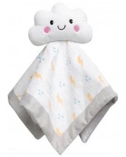 Мека кърпичка с играчка Pearhead - Cloud white -1