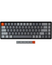 Механична клавиатура Keychron - K6 H-S Aluminum, Clicky, RGB, черна