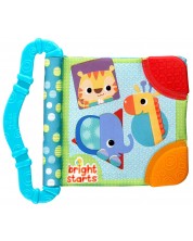 Мека книжка Bright Starts - Teethe & Read Toy, Синя -1