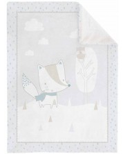 Mеко бебешко одеяло с шерпа KikkaBoo Little Fox, 110 x 140 cm -1