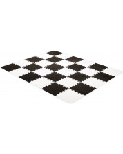 Меко килимче за игра KinderKraft - Luno, черно