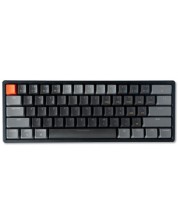 Механична клавиатура Keychron - K12 H-S, White LED, Gateron Red, сива