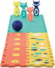 Меко килимче с боулинг и сензорни играчки Ludi