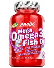 Mega Omega 3, 90 капсули, Amix