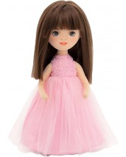 Мека кукла Orange Toys Sweet Sisters - Софи с розова рокля на рози, 32 cm