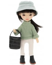 Мека кукла Orange Toys Sweet Sisters - Лилу със зелен пуловер, 32 cm -1