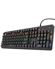 Механична клавиатура Trust - GXT 863, Outemu Red, LED, черна -1
