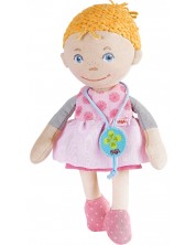 Мека кукла Haba - Лив, с медальон за късмет, 20 cm