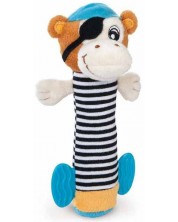 Мека играчка със свирка Canpol - Маймунка пират -1