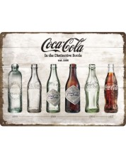 Метална табелка Nostalgic Art Coca-Cola - Бутилки