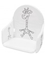 Мека подложка за дървено столче за хранене New Baby - Жираф -1