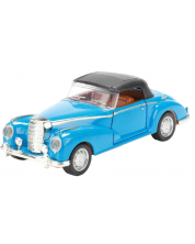 Метален автомобил Toi Toys - Classic, кабриолет с покрив, 1:35, син -1