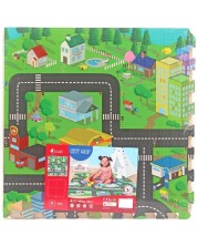 Мек пъзел Sun Ta Toys - Градска карта, 4+8 части -1