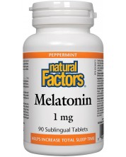 Melatonin, 1 mg, 90 сублингвални таблетки, Natural Factors