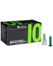 Medfine plus Игли за инсулинови писалки, 10 mm, 100 броя, Wellion -1