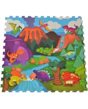 Мек пъзел за под с принт Moni Toys - Dino Park, 9 части -1