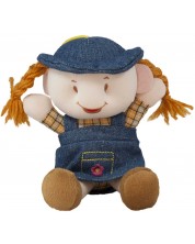 Мека кукла Амек Тойс - Момиче с дънкови дрехи, 12 cm -1