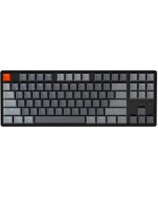 Механична клавиатура Keychron - K8 HS TKL, Gateron Brown, RGB, черна -1