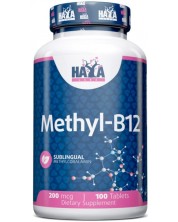 Methyl-B12, 200 mcg, 100 таблетки, Haya Labs