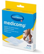 Medicomp Компреси от нетъкан текстил, стерилни, 10 x 10 cm, 5 х 2 броя, Hartmann