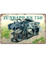 Метална табелка Liratech - Zundapp KS 750, M -1
