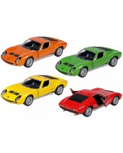 Метална количка Goki - Lamborghini Miura P400 SV 1971, 1:34, асортимент -1