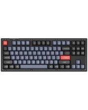 Механична клавиатура Keychron - V3 TKL Knob QMK, Blue, Frosted Black