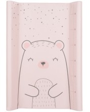 Мека подложка за повиване KikkaBoo - Bear with me, Pink, 70 x 50 cm -1