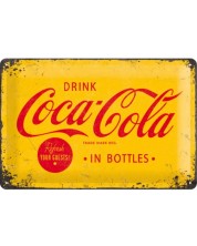 Метална табелка Nostalgic Art Coca-Cola - Жълта -1