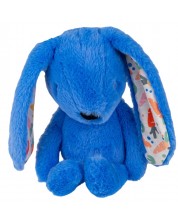 Мека играчка за гушкане Bali Bazoo - Rabbit, 32 cm, синя -1