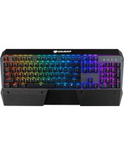 Механична клавиатура COUGAR - Attack X3, Cherry MX, RGB, сива/черна -1