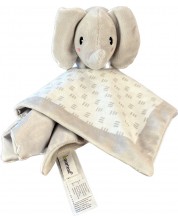 Мека кърпичка с играчка Pearhead - Elephant grey -1