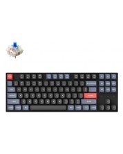 Механична клавиатура Keychron - K8 Pro HS TKL, Blue, RGB, черна -1