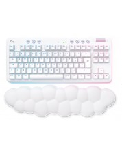 Механична клавиатура Logitech - G715, Tactile, RGB, Off White -1